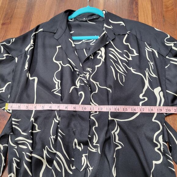 Zara Black and White Midi Dress - Picture 10 of 10